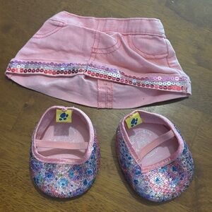 Build A Bear BAB Sequin Skirt And Build A Bear Sequin Shoes
